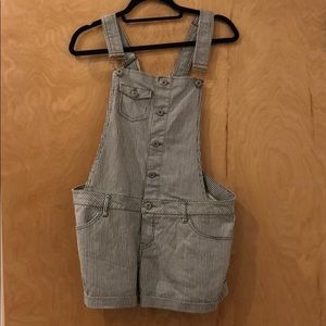 Mossimo Supply Co Striped Overalls